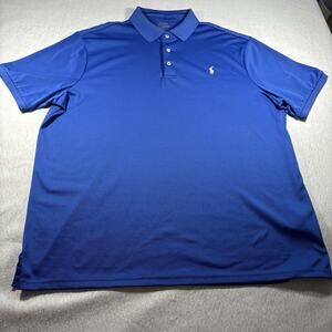 polo ralph lauren Performance polo shirt Mens Sz XL Blue Little Pony